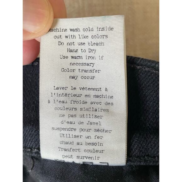 Rag & Bone Fit 1 Extra Slim Black Denim Jeans Size 33 – Made in USA - Picture 7 of 12